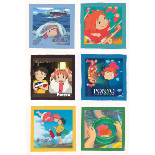 Ponyo on the cliff by the sea 崖の上のポニョ anime Cloth Patch or Magnet Set 